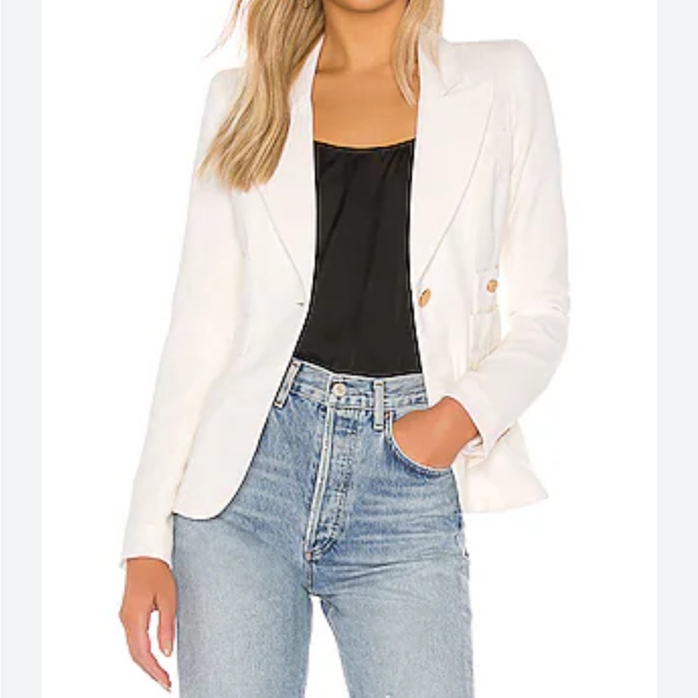 Smythe white linen blazer
